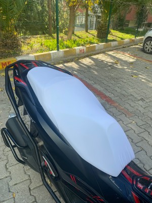 Hero Uyumlu Beyaz Koltuk Kılıfı Likralı Kaliteli Kumaş