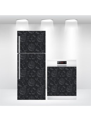 Buzdolabı ve Bulaşık Makinesi Kapak Kendinden Yapışkanlı Folyo Kaplama Siyah