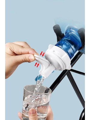 Mandallı Güvenlikli Su Tasarrufu Sağlayan Sızdırmaz Kapaklı Damacana Başlığı