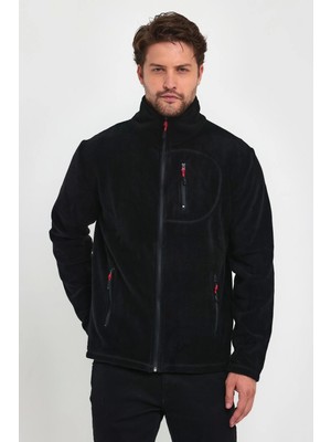 Unisex Erkek Kadın Outdoor Cepli Tam Fermuarlı Polar