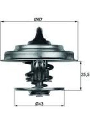 Mahle Mahle-Knecht-Behr TX1865D Termostat (65C) (Contalı) Actros Mp2-Mp3 1841-1843-1844 Atego Axor Econic Mk-Ng-Lk Seri Ln2 Lp O301-O304 42036575