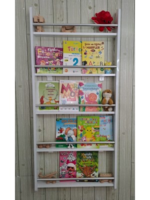 BRR Store Berra Serisi 5 Raflı Montessori Kitaplık