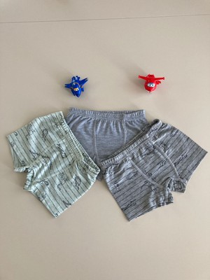 Elm Karışık Desen 3lü Erkek Çocuk Boxer Set B-61