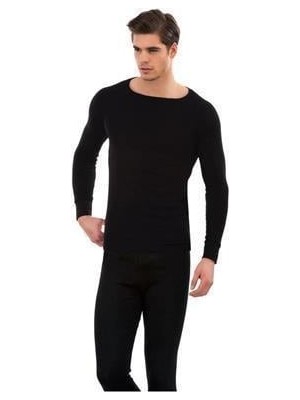 Black Swallow Erkek Uzun Kollu Sıfır Yaka Fit Kalıp Termal Takım