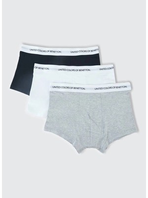 Benetton Gri Erkek Boxer 624A3OP82X00Y901L