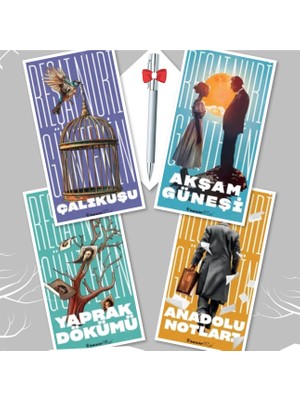 Çalıkuşu - Akşam Güneşi - Yaprak Dökümü - Anadolu Notları, Reşat Nuri Güntekin, Caprice Kalem Hediye