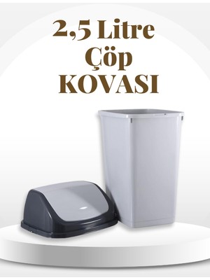 Violet Döner Kapak Çöp Kovası 2.5 Lt