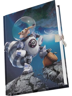 Çizgi Karakterler Kilitli Hatıra Günlük Anı Defteri Yıldız Kids Seri