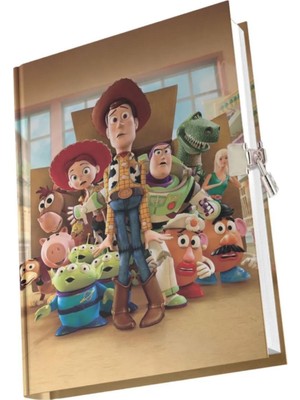 Çizgi Karakterler Kilitli Hatıra Günlük Anı Defteri Yıldız Kids Seri