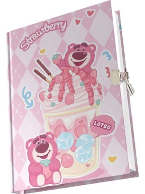 Bambus Home Kuromi Karakter Kilitli Hatıra Anı Defteri Pembe Yıldız Desenli Çocuklar İçin