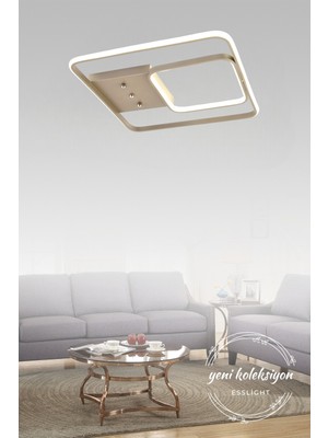 Esslight Maze 45  cm  Modern 3 Renk Işık (Beyaz Sarı Gün Işığı) Salon Mutfak Yatak Odası Genç Odası LED Avize