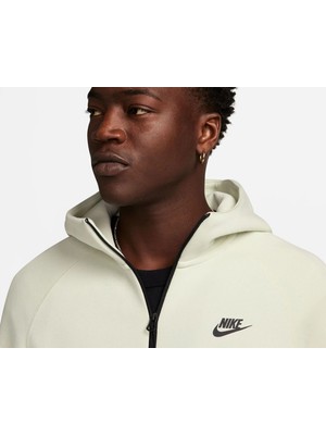 Nike Tech Fleece Full Zıp Windrunner Erkek Krem SWEATSHİRT-FB7921-020