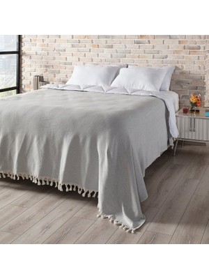 Lamassi Naturel Çift Kişilik Yatak Örtüsü 210 x 240 cm  Çok Amaçlı Örtü