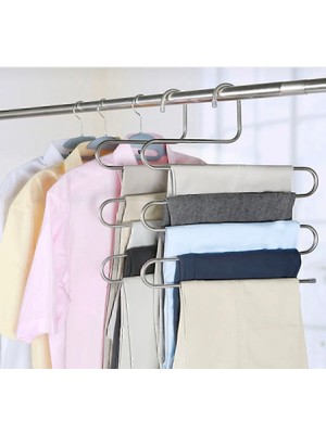 Dolap Içi 5 Katlı Metal Pantolon,eşarp,fular,şal Askılığı,tek Adet