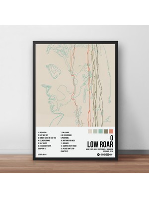 Orenda Art Low Roar - 0 Albüm / Çerçeveli Poster Tablo