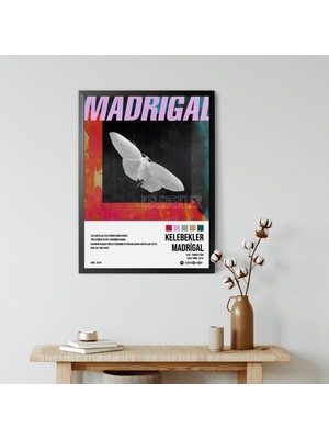 Orenda Art Madrigal - Kelebekler / Çerçeveli Poster Tablo