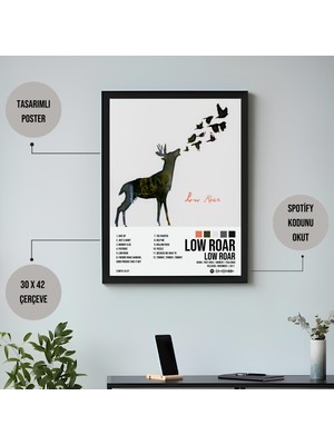 Orenda Art Low Roar - Low Roar Albüm / Çerçeveli Poster Tablo