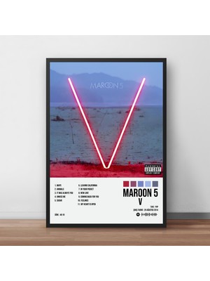 Orenda Art Maroon 5 - V Albüm / Çerçeveli Poster Tablo