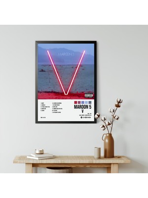 Orenda Art Maroon 5 - V Albüm / Çerçeveli Poster Tablo