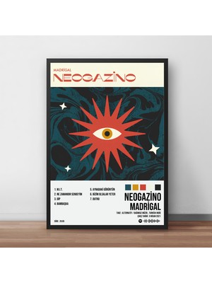 Orenda Art Madrigal - Neogazino Albüm / Çerçeveli Poster Tablo