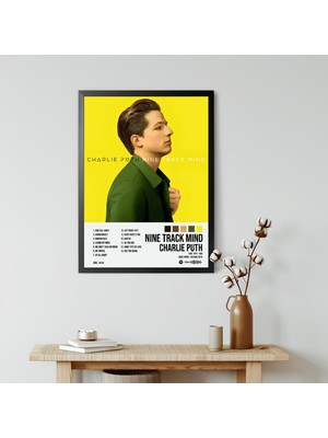 Orenda Art Charlie Puth - Nine Track Mind Albüm / Çerçeveli Poster Tablo