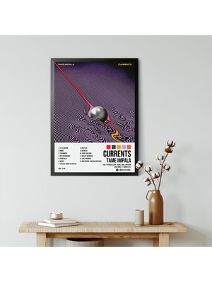 Orenda Art Tame Impala - Currents Albüm / Çerçeveli Poster Tablo