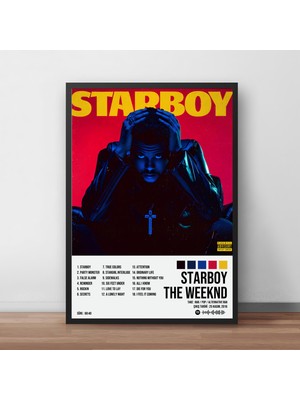 Orenda Art The Weeknd - Starboy / Çerçeveli Poster Tablo