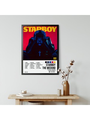 Orenda Art The Weeknd - Starboy / Çerçeveli Poster Tablo