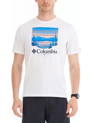 Columbia Csc M Colorful Vista Ss Tee Erkek Kısa Kollu Tişört CS0304-100