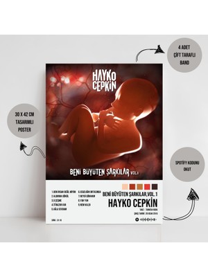 Orenda Art Hayko Cepkin - Beni Büyüten Şarkılar , Vol 1 / Tasarımlı Poster