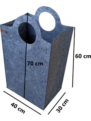 Çamaşır Sepeti / Oyuncak Sepeti Çok Amaçlı Saklama Organizerleri Büyük Boy Gri