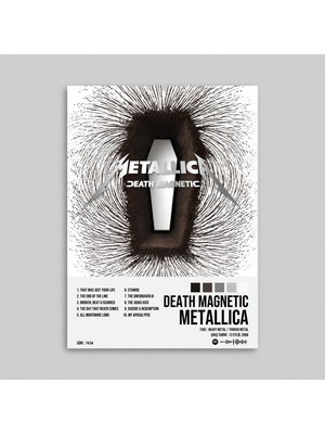 Orenda Art Metallica - Death Magnetic Albüm - Tasarımlı Poster