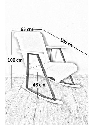 Hmplast Sallanır Sandalye, Tv Koltuğu, Sallanan Dinlenme Koltuğu, Ergonomik, Dubai Modern Tasarım Berjer - Turuncu