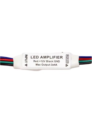 Demir Led 5-24V Mini Rgb LED Ara Kontrol Cihazı Güç Yükseltici Amplifier