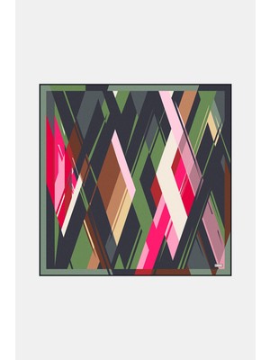 Vakko Twill Ipek Eşarp - 3376-46 Turuncu