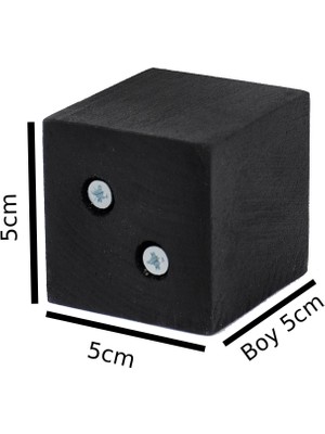 X-Perk Masa Sandalye Koltuk Sehpa Kanepe Ünite Ayak Yükseltici Ağaç Takoz Boy 5 cm En 5x5 cm Siyah