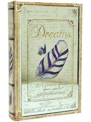 HSRC Kutu Kitap Aynalı Dream Kitap Kutusu Dekoratif Hediyelik