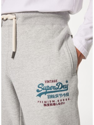 Superdry Normal Gri Erkek Eşofman Altı M7011139AZUC_DUO Vl Graphıc Slım Jo