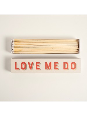 Love Me Do Ahşap Kibrit Hediyelik Eşya 29X60X3 cm Renkli