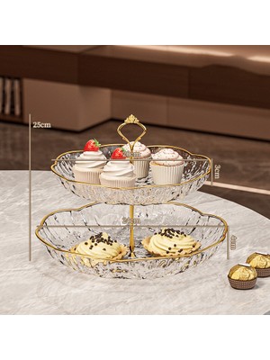 Comfy Haven Şeffaf 2 Katlı Tatlı Sergileme Servis Pastası Cupcake Standı Kule Tepsi (Yurt Dışından)