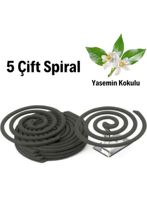 Güllü E Store Buffer® Yasemin Kokulu 5 Çift (10 Adet) Spiral Sinek ve Haşere Kovucu Spiral