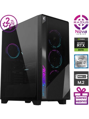 Raxius Gigabyte Stealth Raxius Gsr1 I7 3070-147KF14 I7-14700KF 128GB 1tbssd+1tbssd RTX3070 Freedos Gaming Masaüstü Bilgisayar