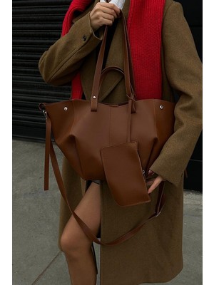 Shule Bags Champ City Omuz Çantası Taba