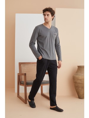 Elitepoint V Yaka Erkek Pijama Takımı 1251