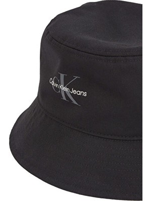 Calvin Klein Mono Logo Prınt Bucket Hat