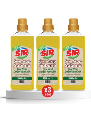 Sır Sıvı Arap Sabunu 1000 ml 3'lü
