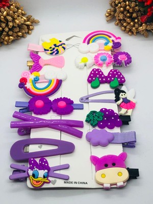 İnderin Temalı 14'lü Yumuşak Dolgulu Silikon Toka Seti