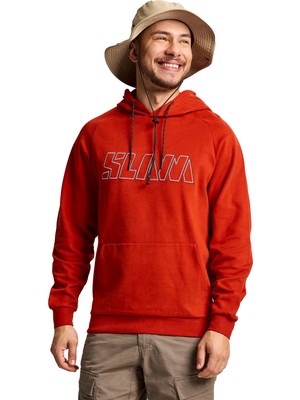 Slam Logo Hoodie Erkek Kırmızı Sweatshirt