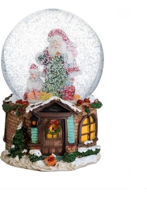 Çırpan Ev Noel Baba Müzikli Kar Küresi 15 cm