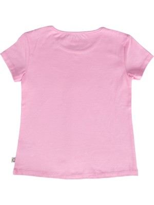 Pamuk Pembe Yazlık Kız Bebek Şort Tshirt Takım